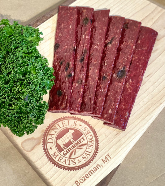 Mountain Berry Beef Jerky with Cranberries and Blueberries